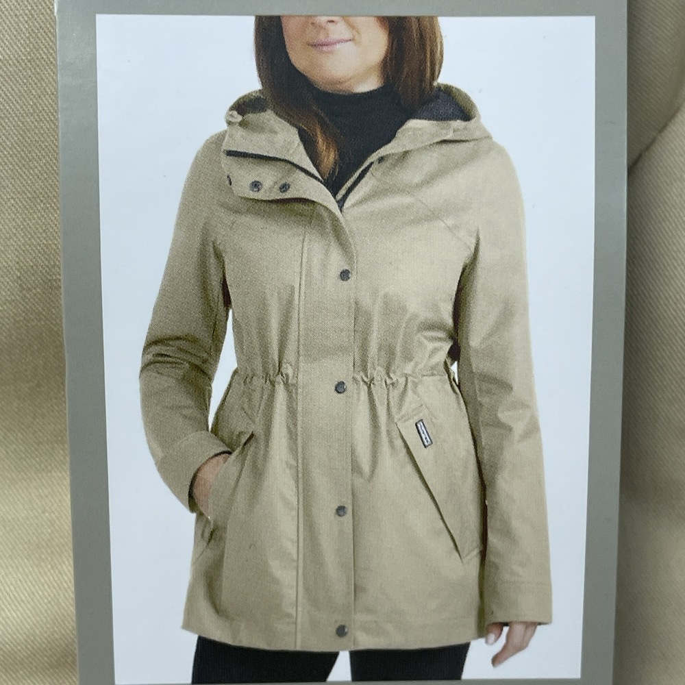 Hunter Women's M Water Resistant Cotton Smock Jacket Tan H0943